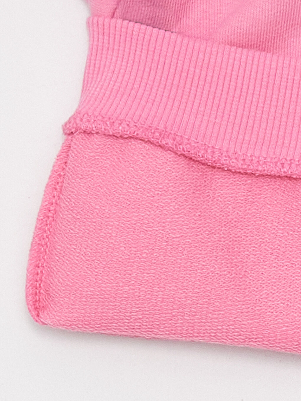 LCW baby Pembe Bebe Yaka Kız Bebek Sweatshirt ve Tayt Pantolon 2'li - 9