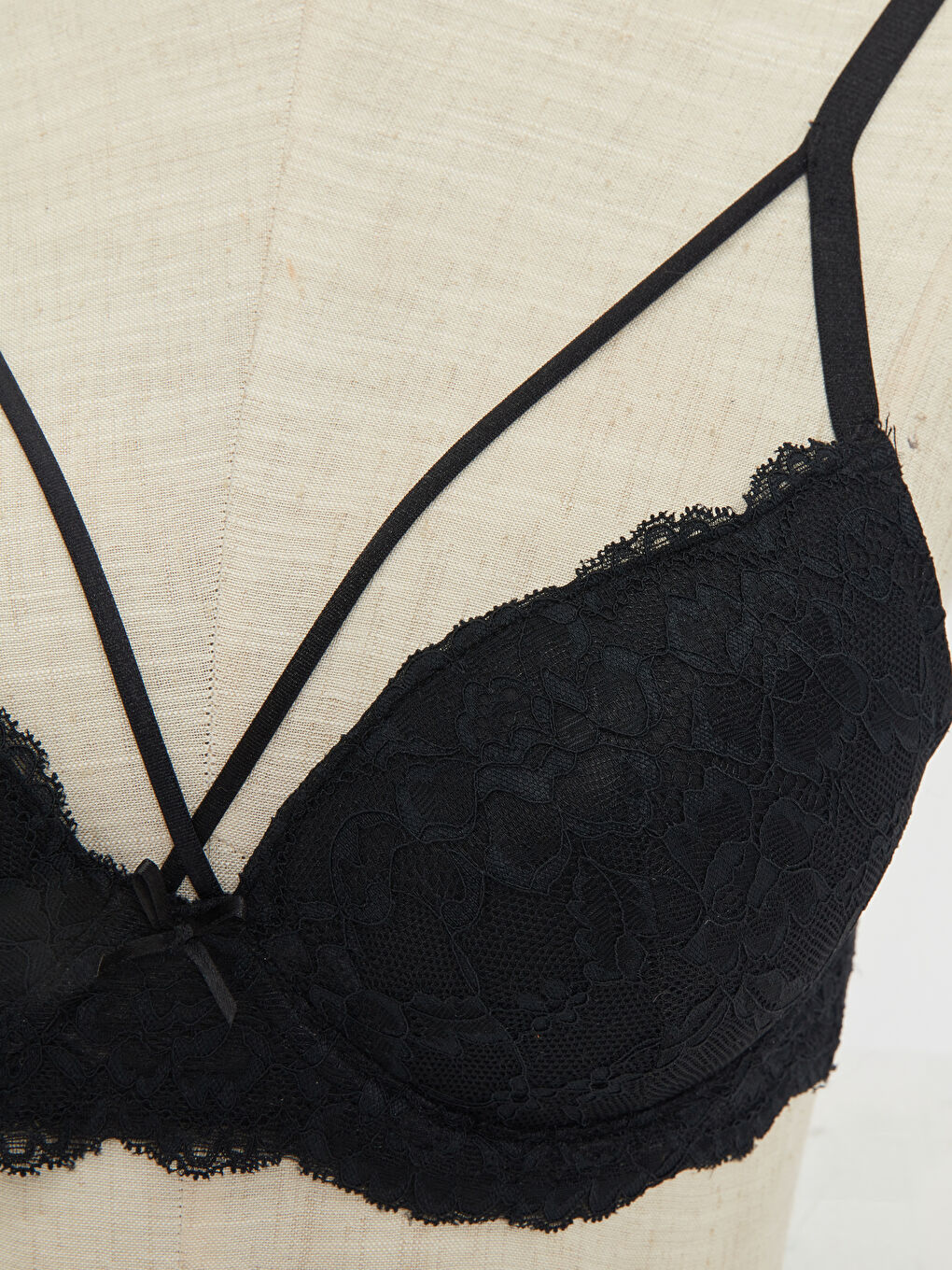 Wired Half Padded Lace T-Shirt Bra-2