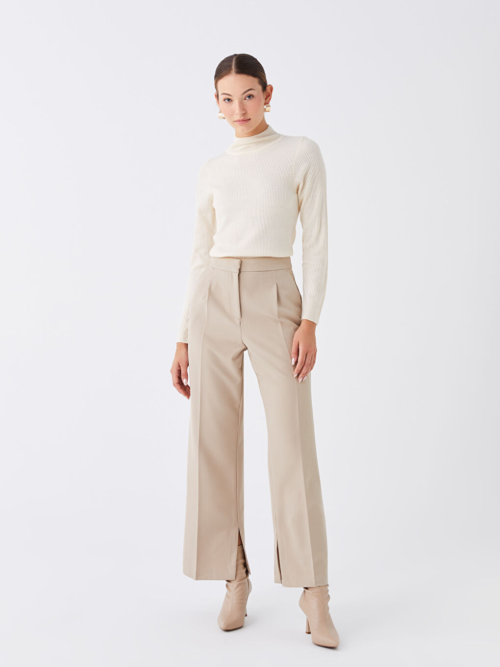 Half Turtleneck Women's Knitwear Sweater-2