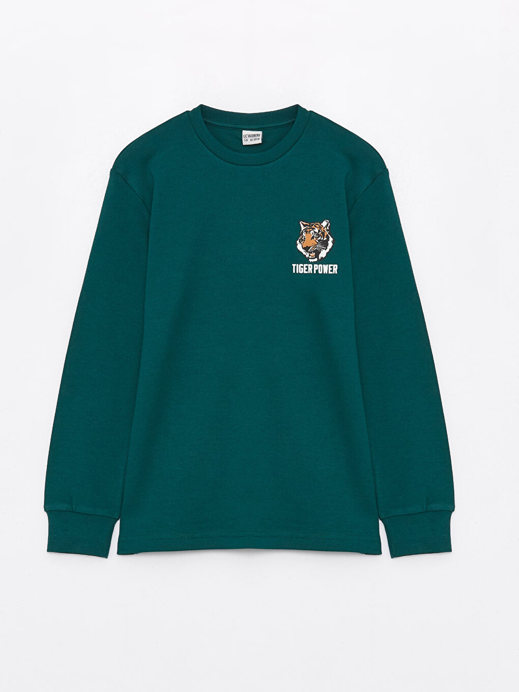 Crew Neck Printed Long Sleeve Boys' T-Shirt