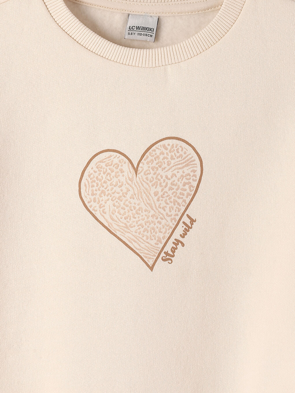 سويت شيرت وبنطلون للبنات بياقة دائرية-4