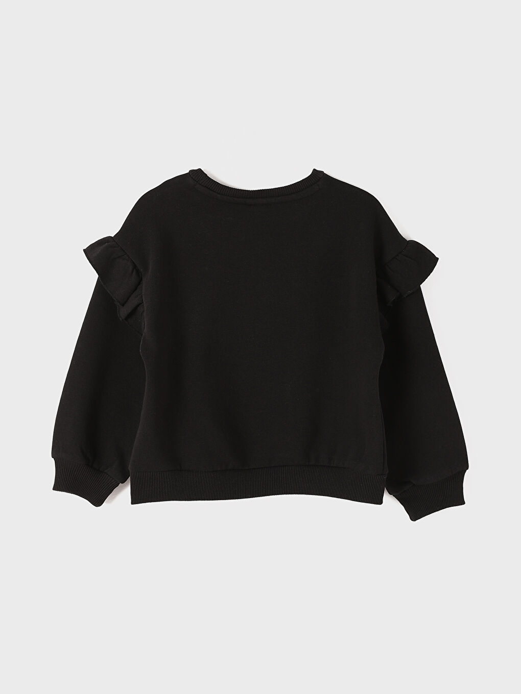 Crew Neck Girls' Sweatshirt and Sweatpants-2