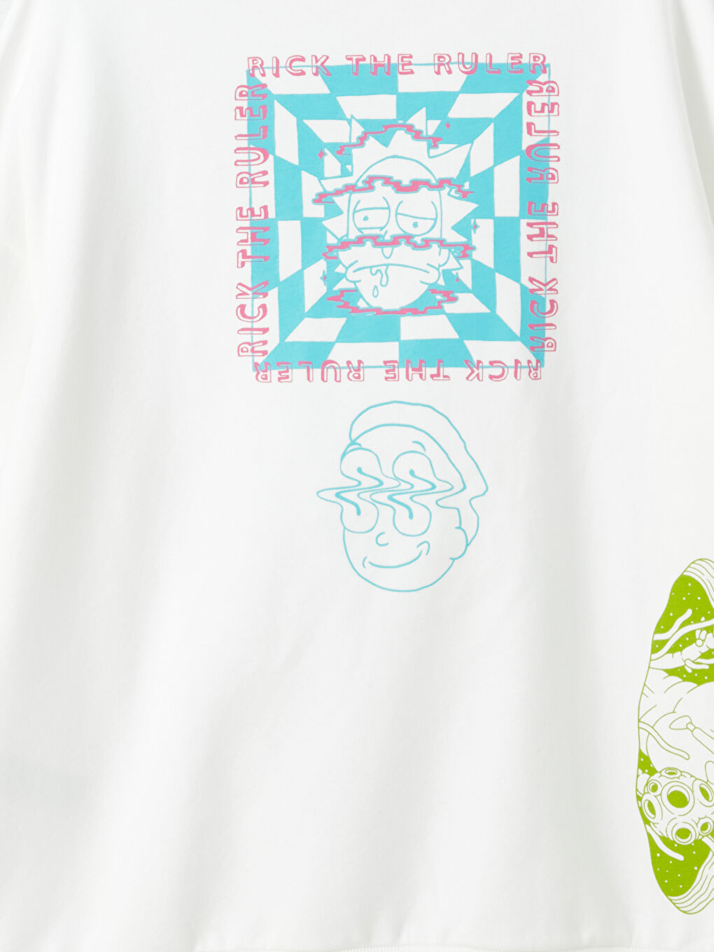 XSIDE Rick and Morty Printed Oversize Women's Thick Hoodie -W3G425Z8-RFC