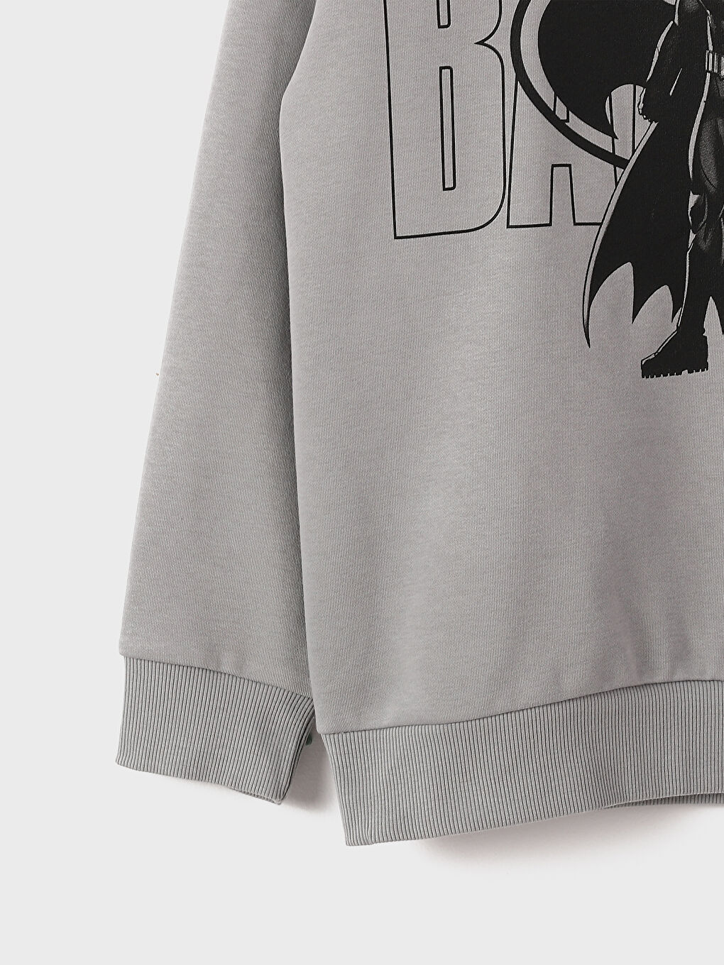 سويت شيرت كم طويل مطبوع بياقة دائرية للأولاد-2