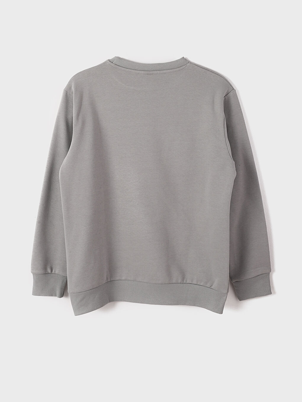 سويت شيرت كم طويل مطبوع بياقة دائرية للأولاد-3