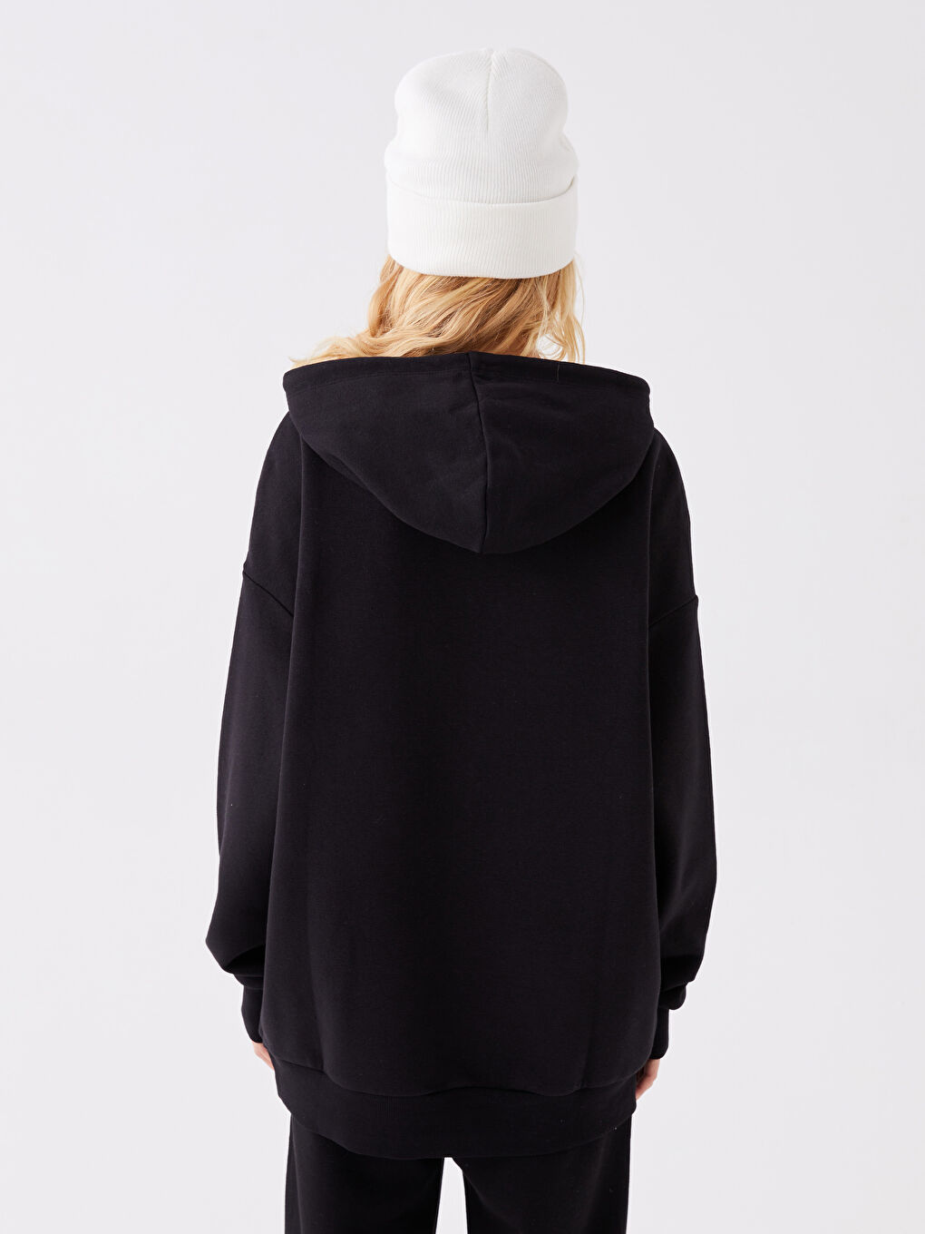 XSIDE Schlichter Oversize Hoodie für Damen -W3G444Z8-CVL