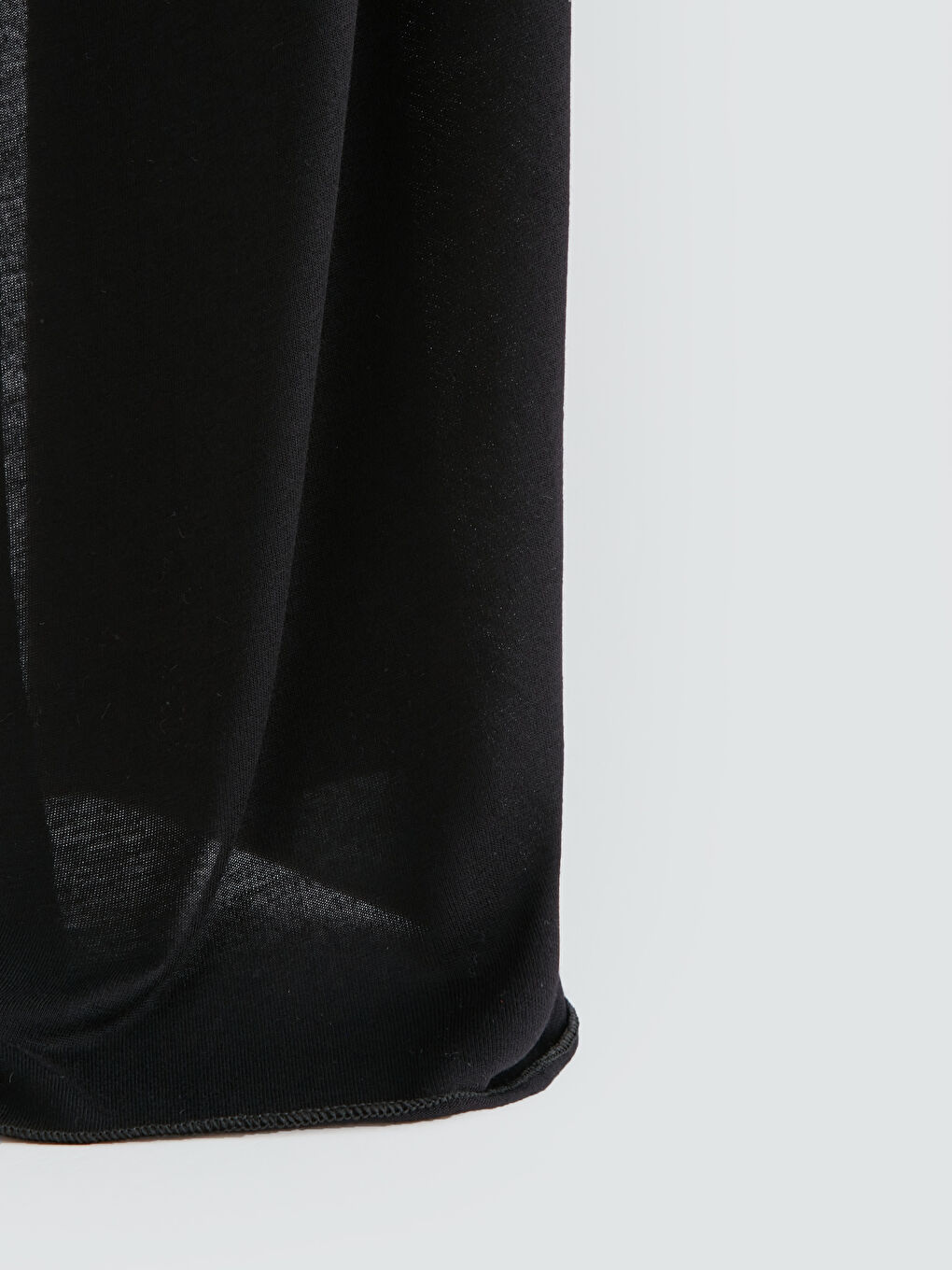 Siyah Kadın Düz Penye Şal