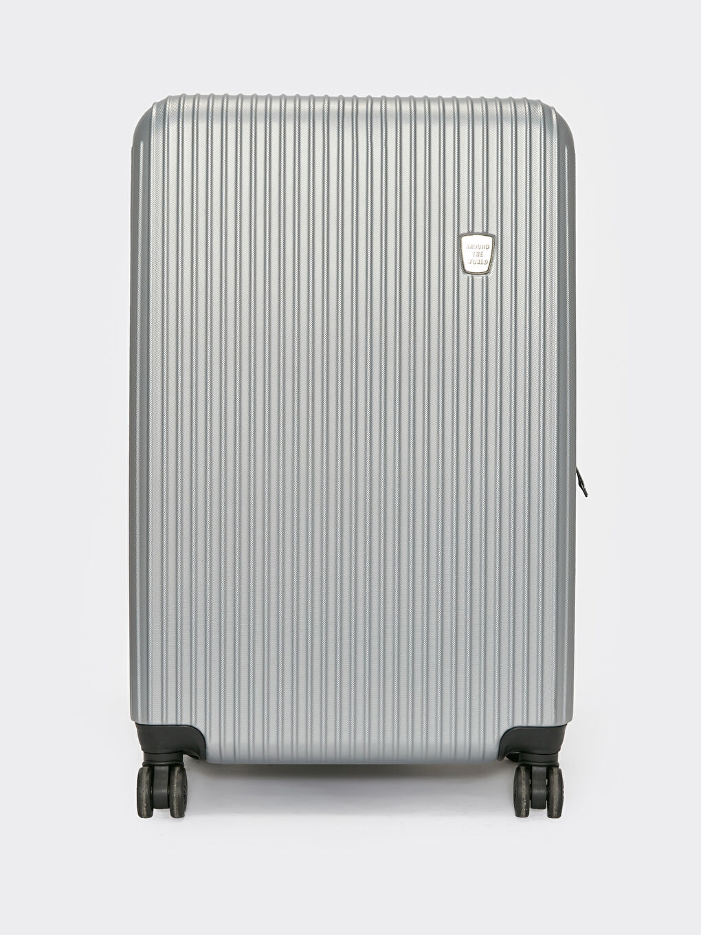 Gri Kilit Detaylı Büyük Boy Valiz