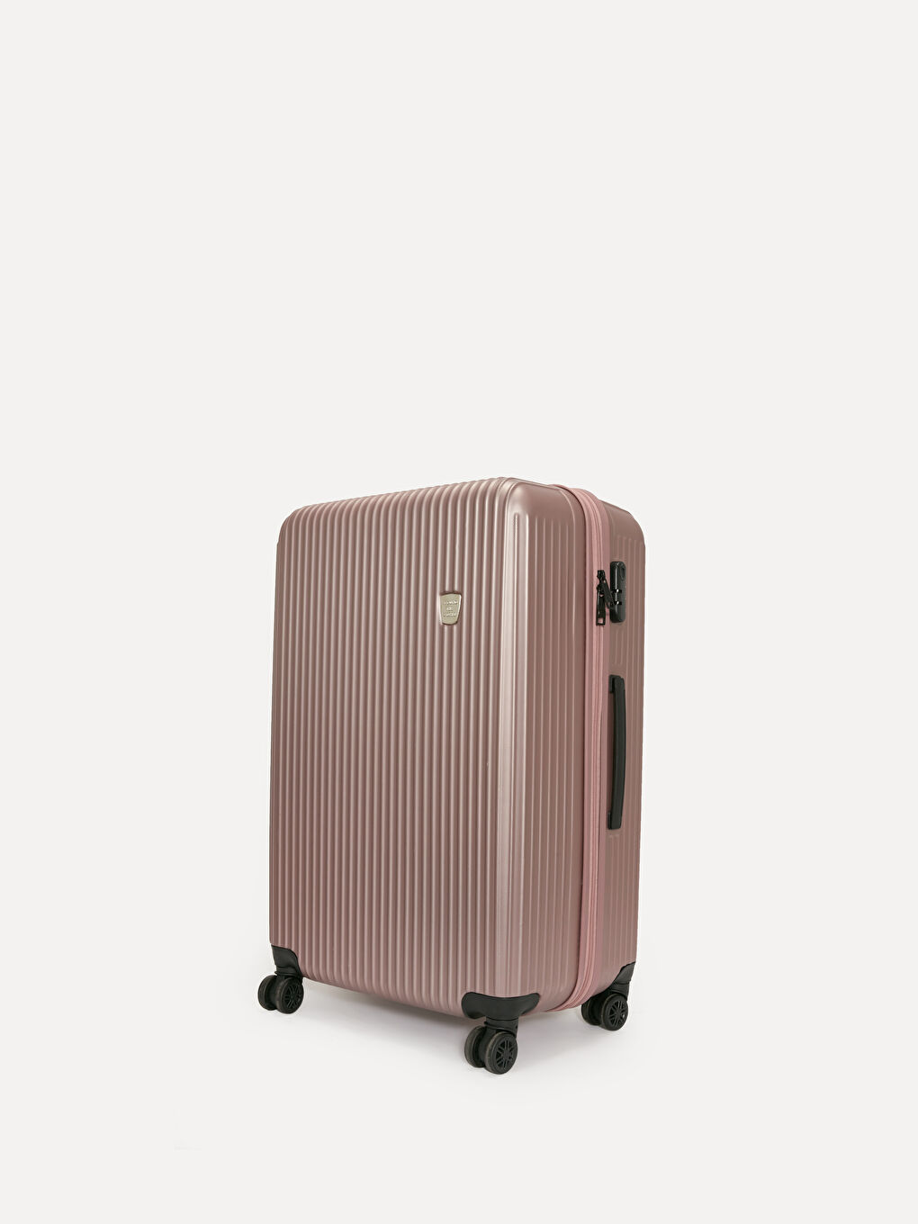 Pembe Kilit Detaylı Küçük Boy Valiz-1