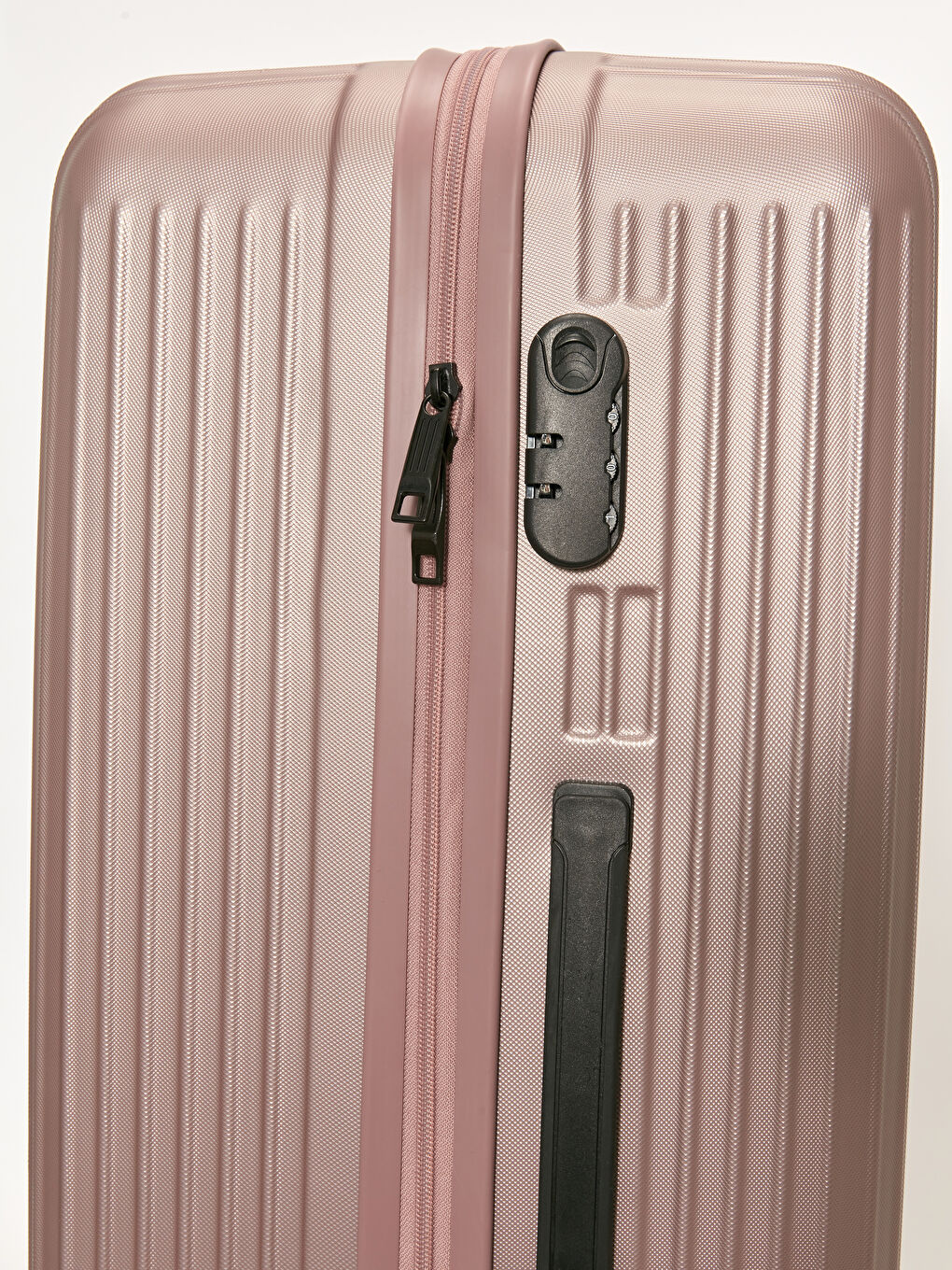 Pembe Kilit Detaylı Küçük Boy Valiz-4