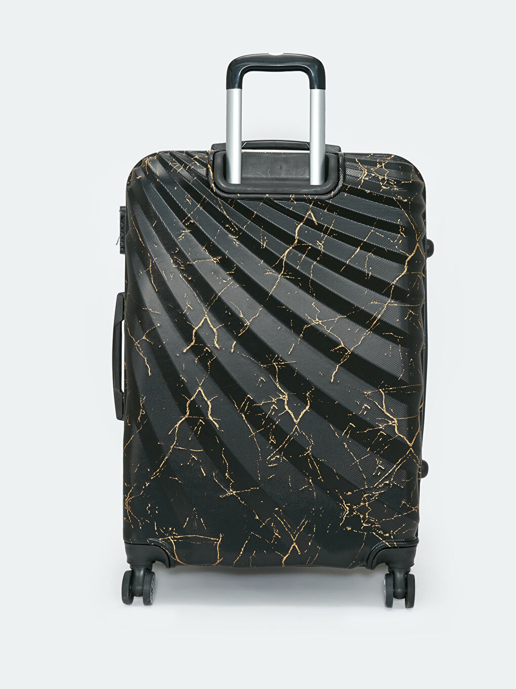 Siyah Kilit Detaylı Çekme Mekanizmalı Büyük Boy Valiz-2