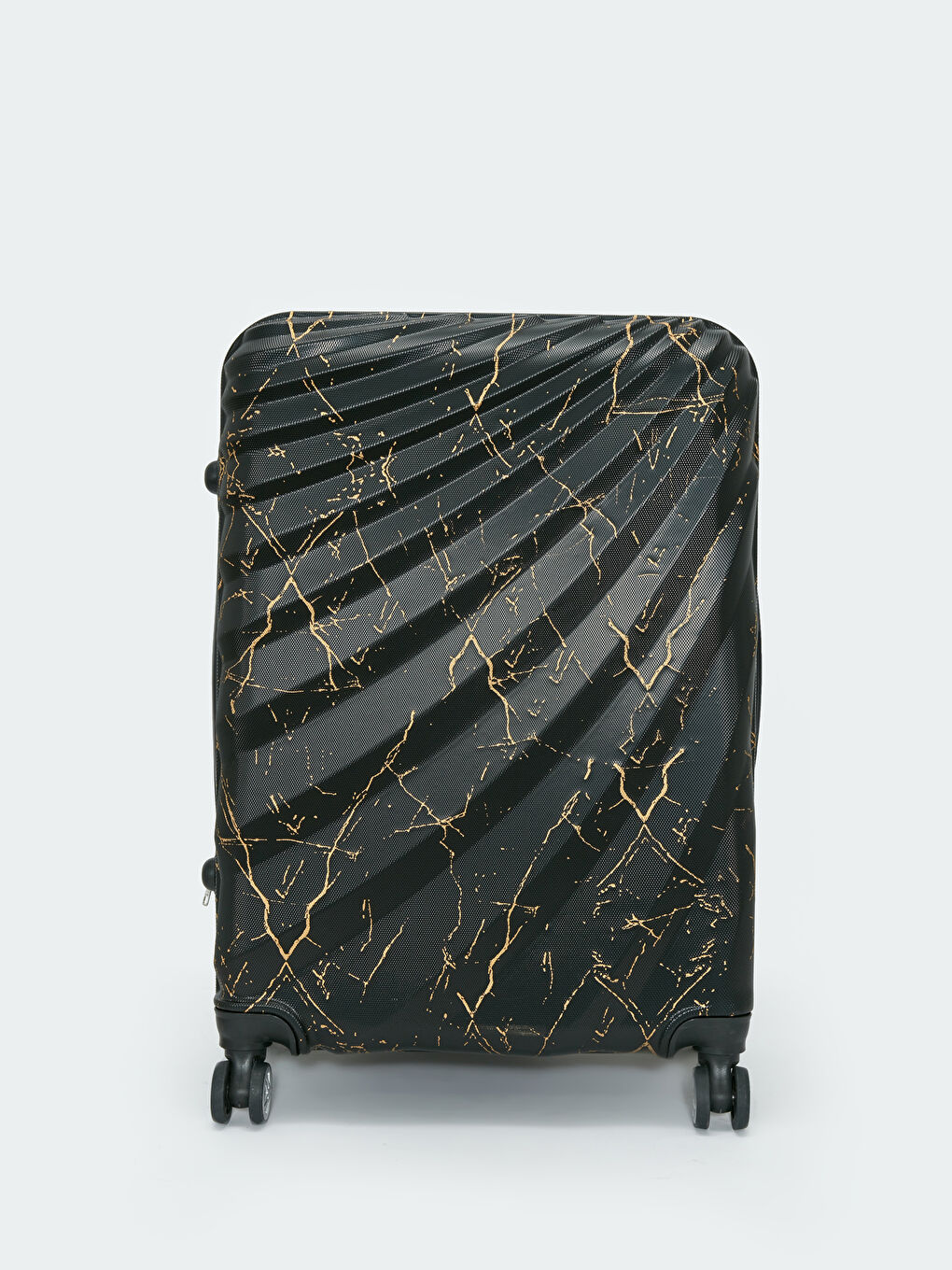 Siyah Kilit Detaylı Çekme Mekanizmalı Orta Boy Valiz