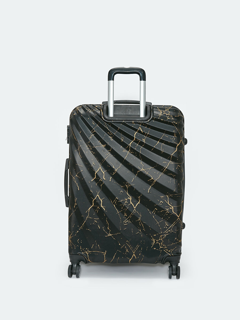 Siyah Kilit Detaylı Çekme Mekanizmalı Orta Boy Valiz-2