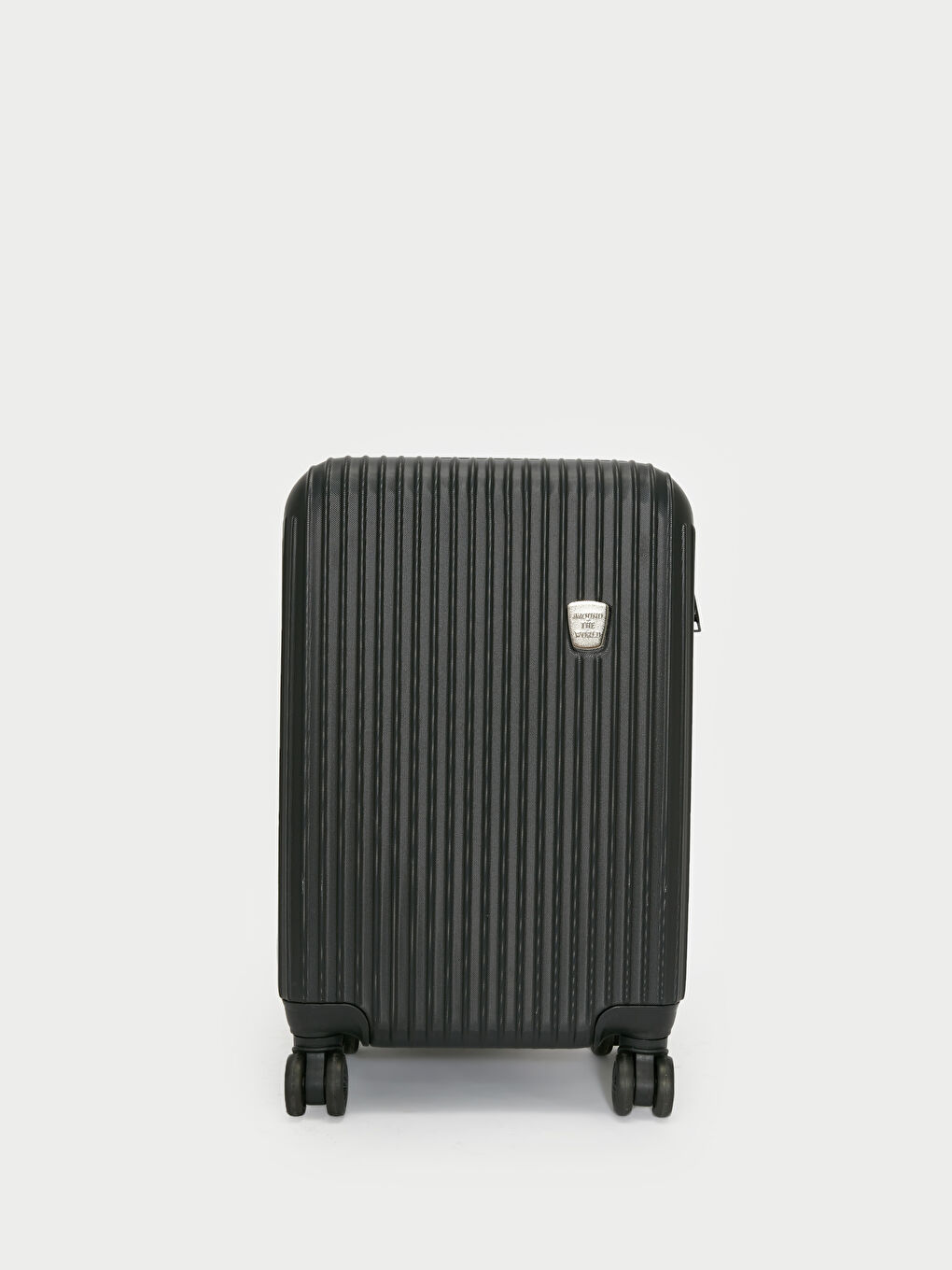 Siyah Baskılı Kilit Detaylı Orta Boy Valiz