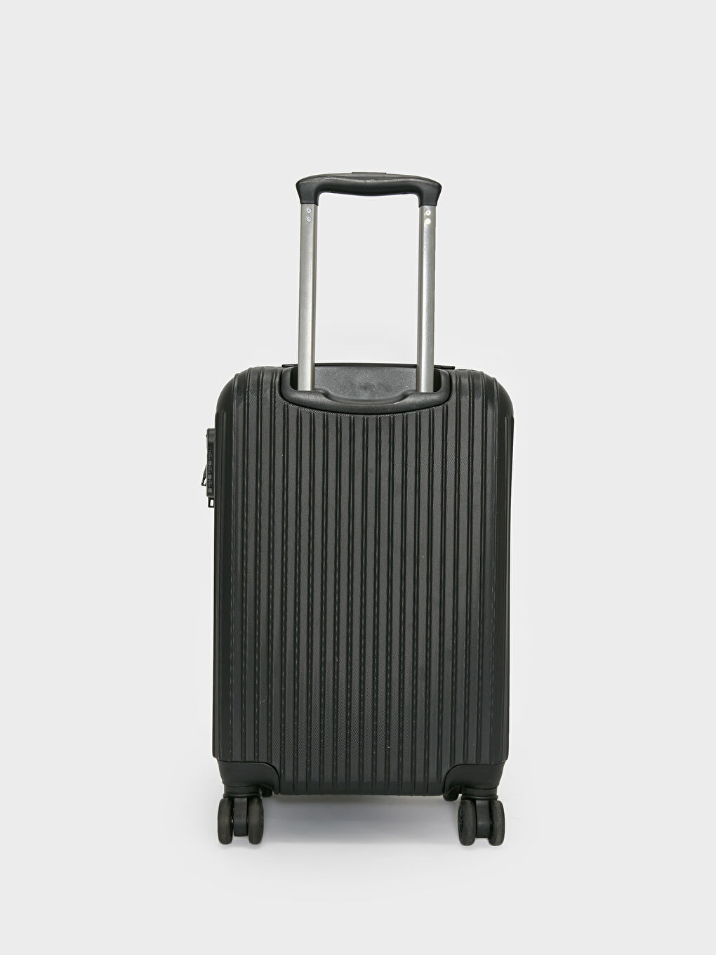 Siyah Baskılı Kilit Detaylı Orta Boy Valiz-2