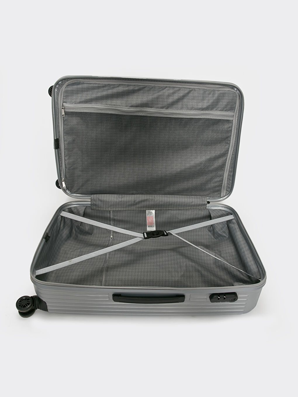 Printed Lock Detailed Medium Size Suitcase-3
