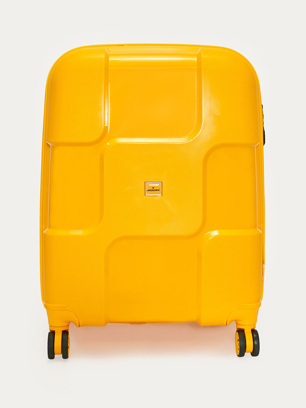 Sarı Kilit Detaylı Çekme Mekanizmalı Büyük Boy Valiz