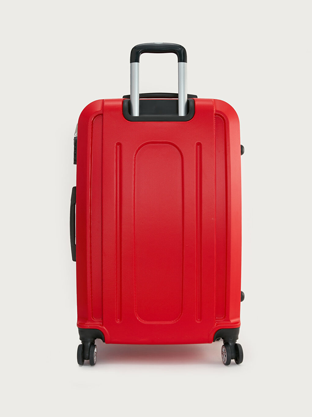 Kırmızı Kilit Detaylı Çekme Mekanizmalı Büyük Boy Valiz-2