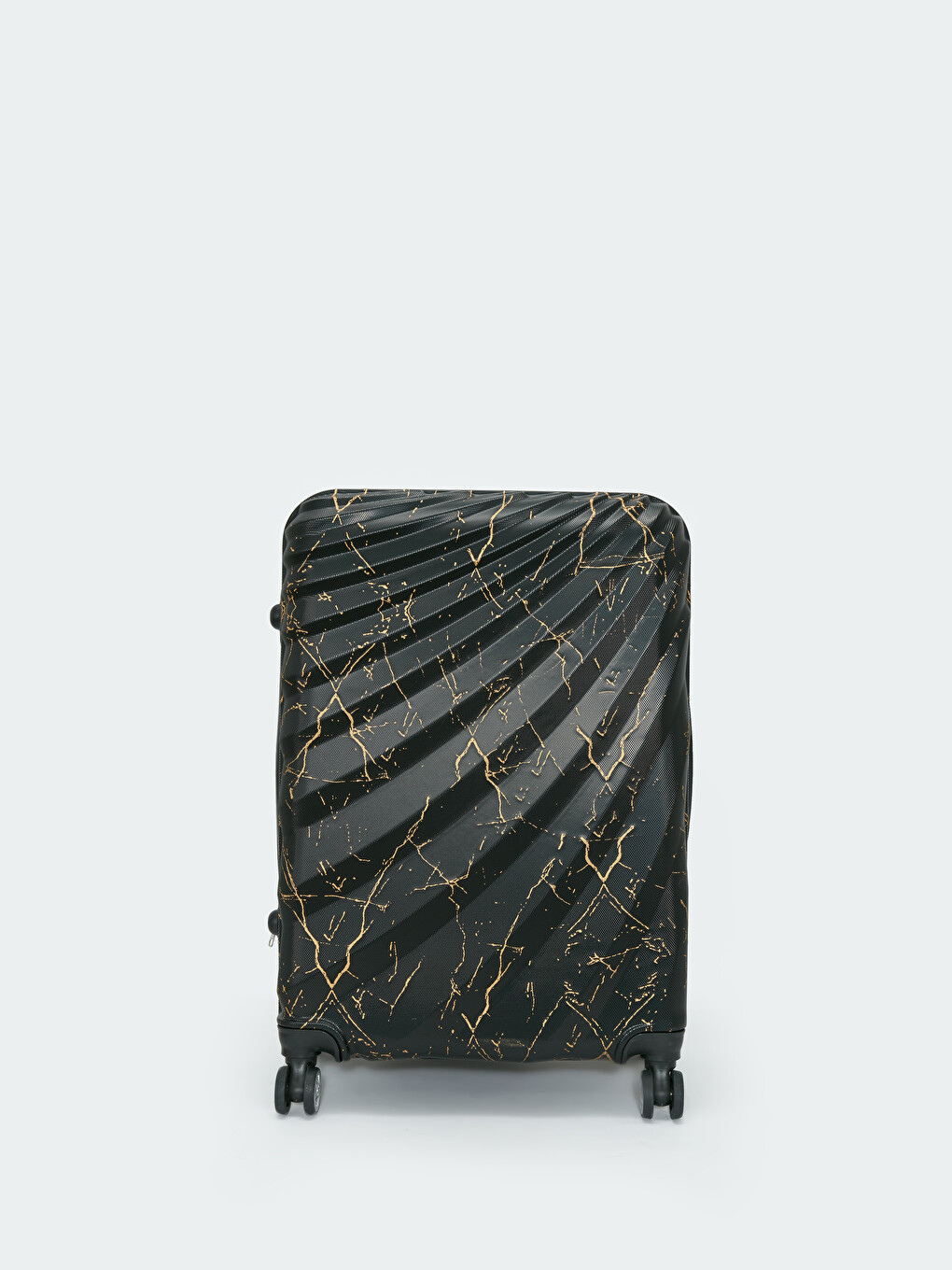 LCW JOY Small Size Suitcase with Lock Detail Pull Mechanism