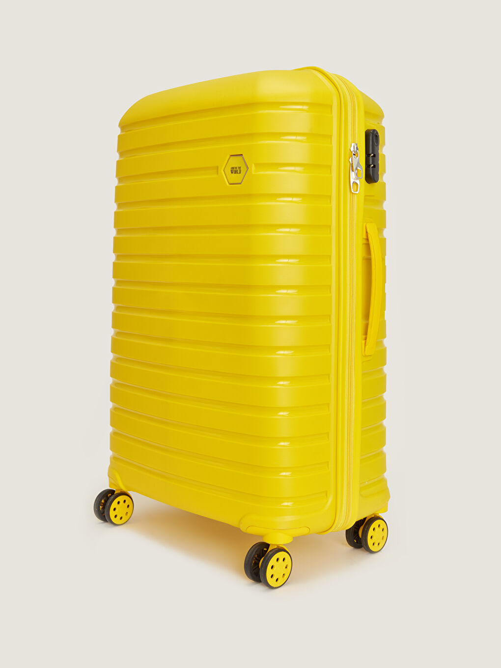 LCW ACCESSORIES Suitcase with Lock Detail and Pull Mechanism in Large Size -W3G557Z8-SB7