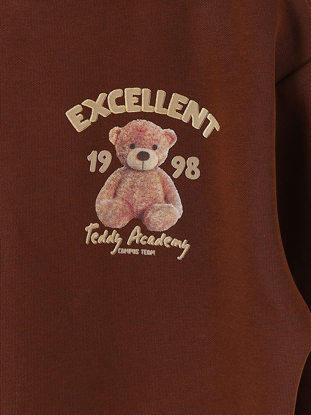 Hooded Printed Long Sleeve Girls' Sweatshirt-2