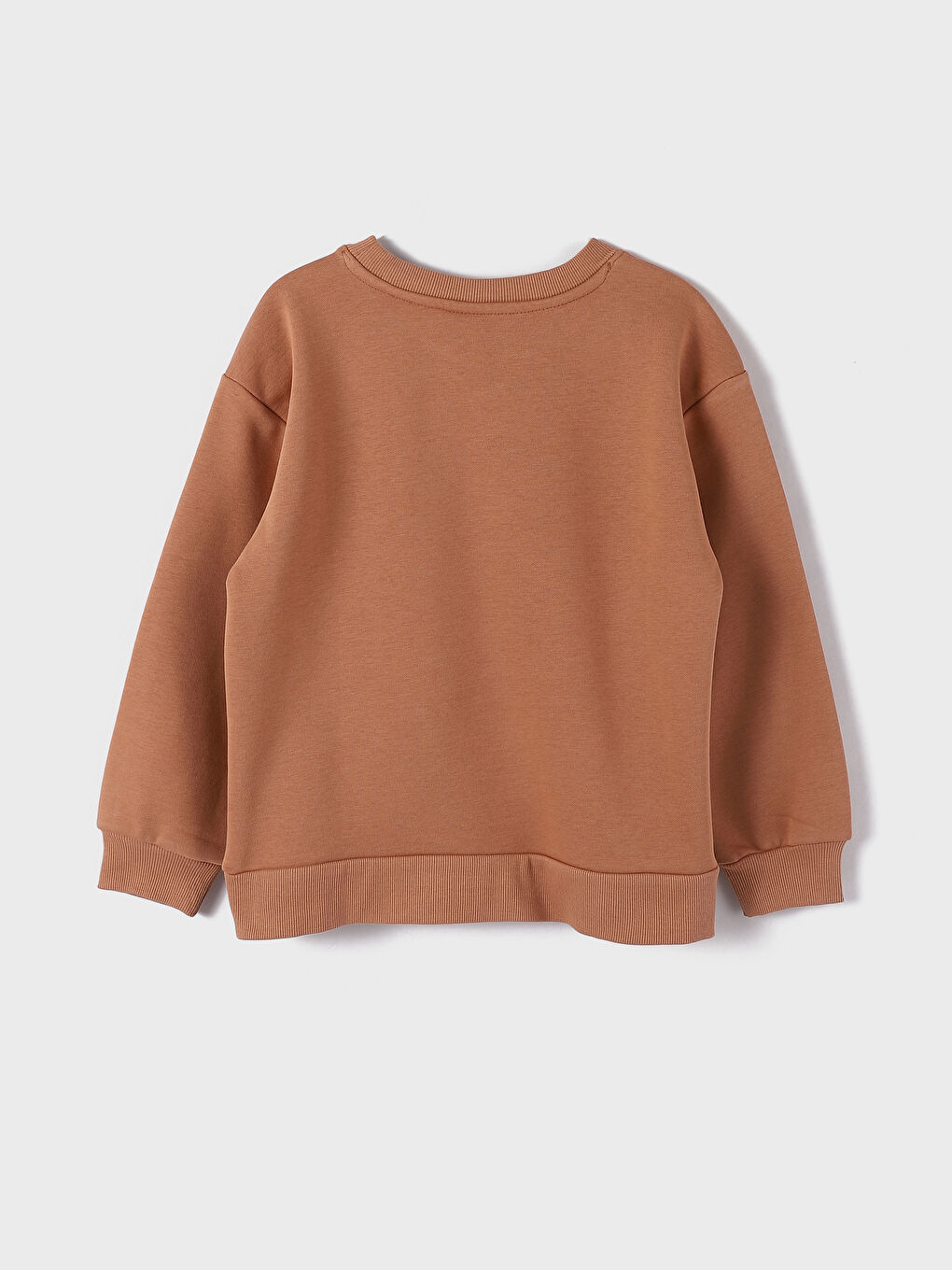 Crew Neck Printed Long Sleeve Girls' Sweatshirt-1