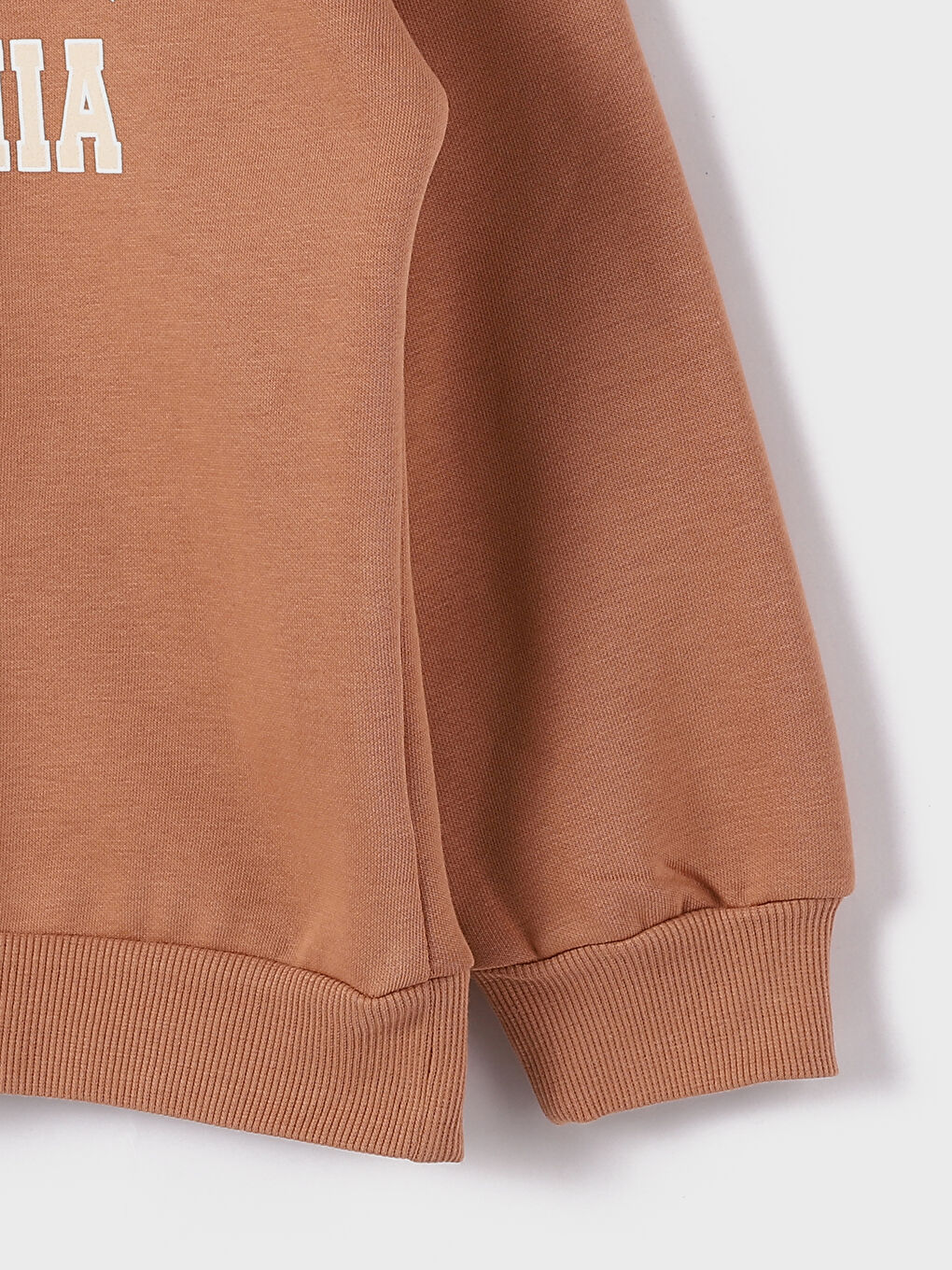 Crew Neck Printed Long Sleeve Girls' Sweatshirt-3