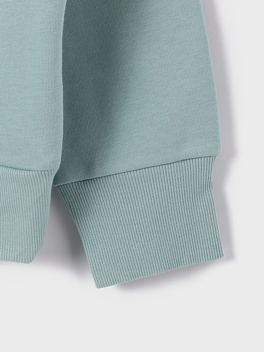 سويت شيرت مطبوع كم طويل بياقة دائرية للبنات-3