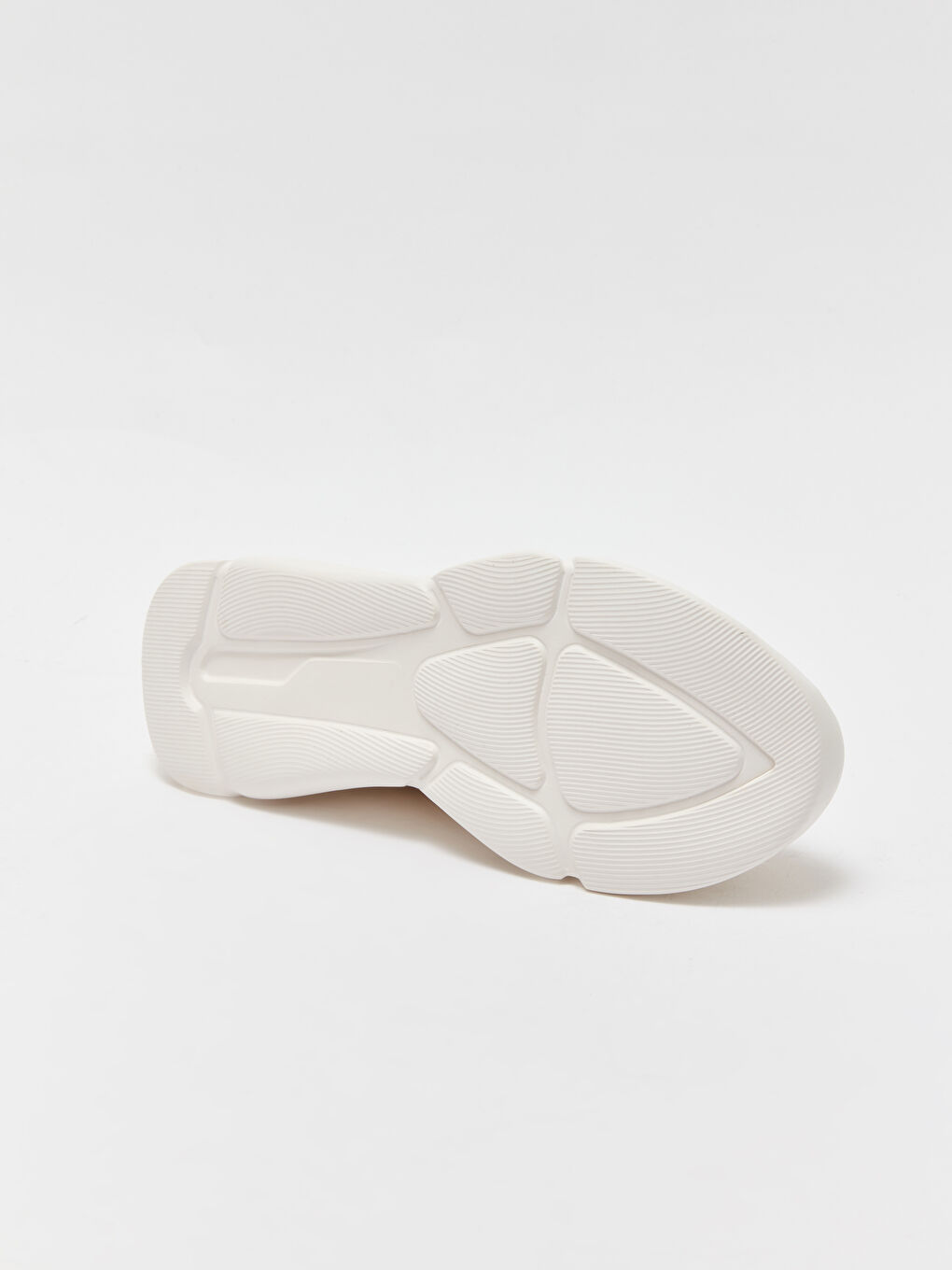 Bej File Detaylı Bağcıklı Kadın Spor Ayakkabı-3