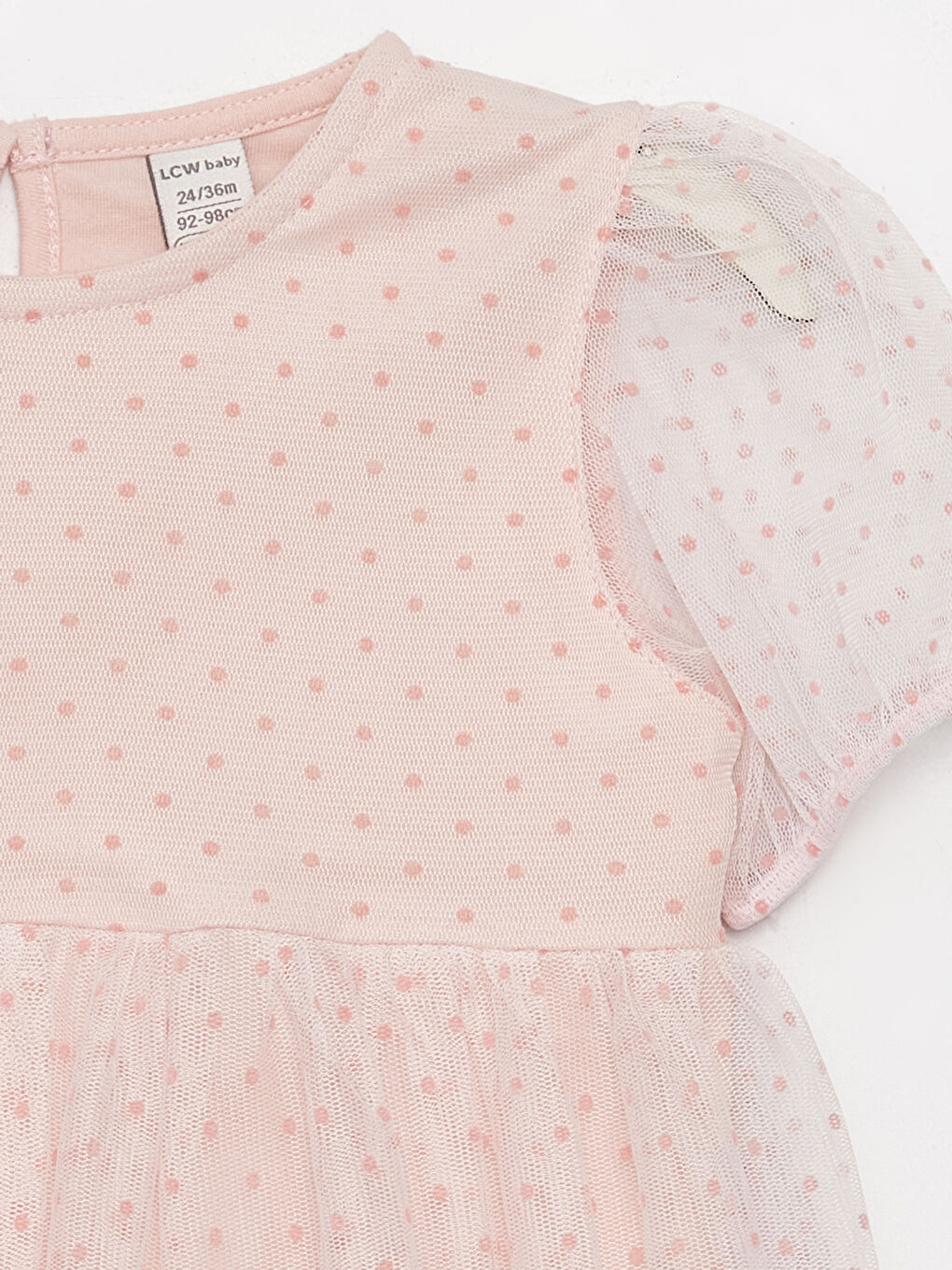 Robe pour Bébé Filles à Col Rond et Manches Courtes-1