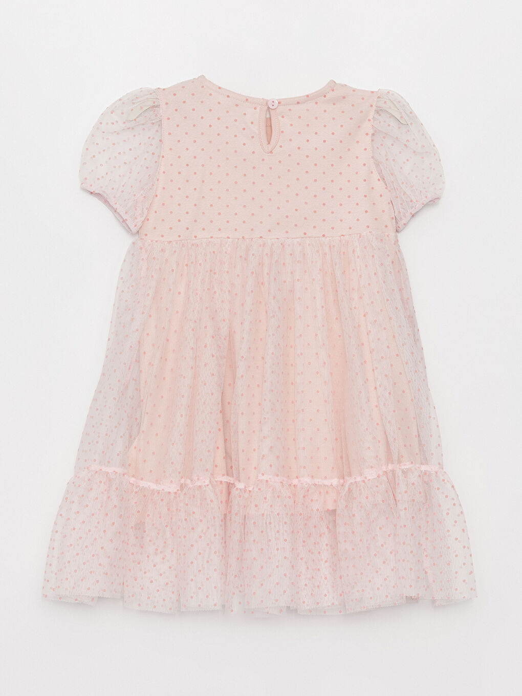 Robe pour Bébé Filles à Col Rond et Manches Courtes-2