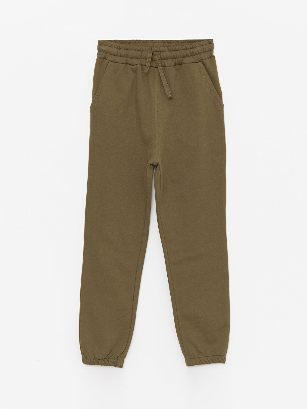 Haki Beli Lastikli Erkek Çocuk Jogger  Eşofman Altı