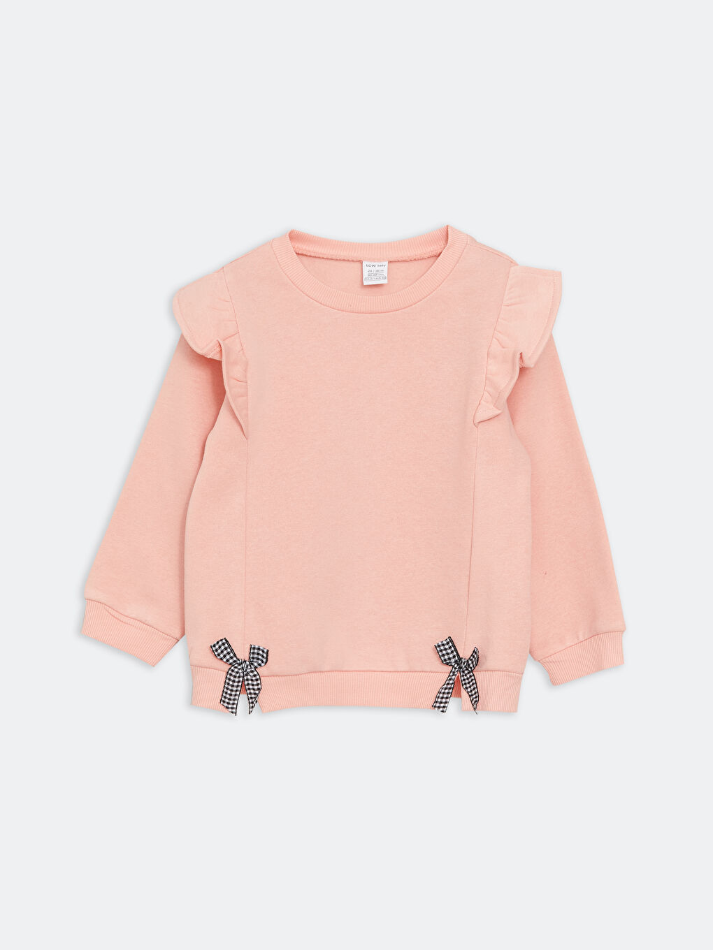 Crew Neck Printed Baby Girls' Sweatshirt 2 Pack-1