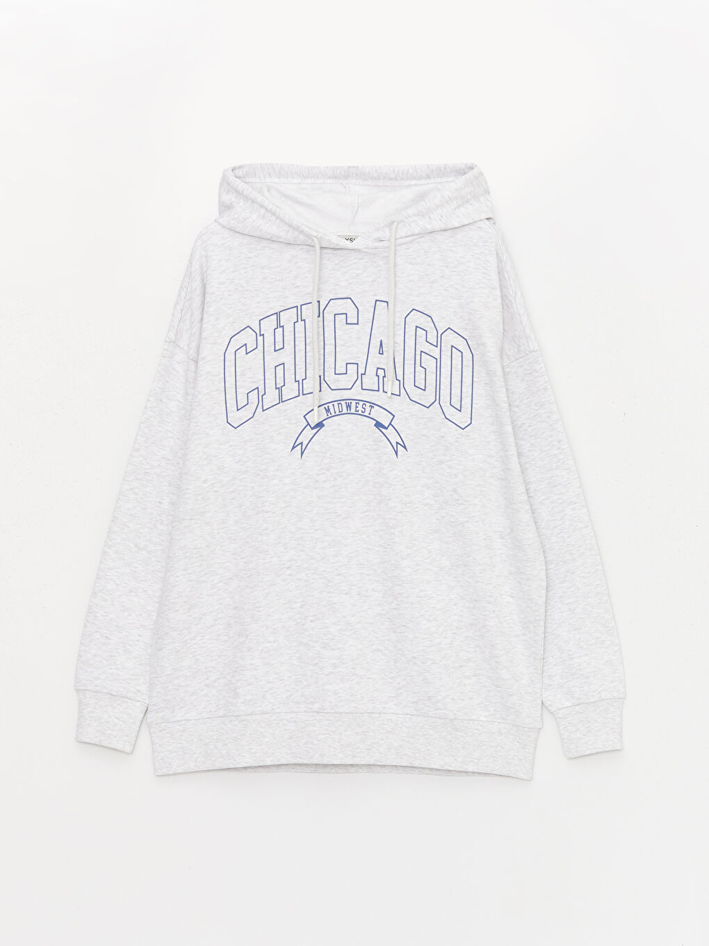 XSIDE Bedrucktes Oversize Damen Dickes Kapuzensweatshirt -W3G817Z8-VD7