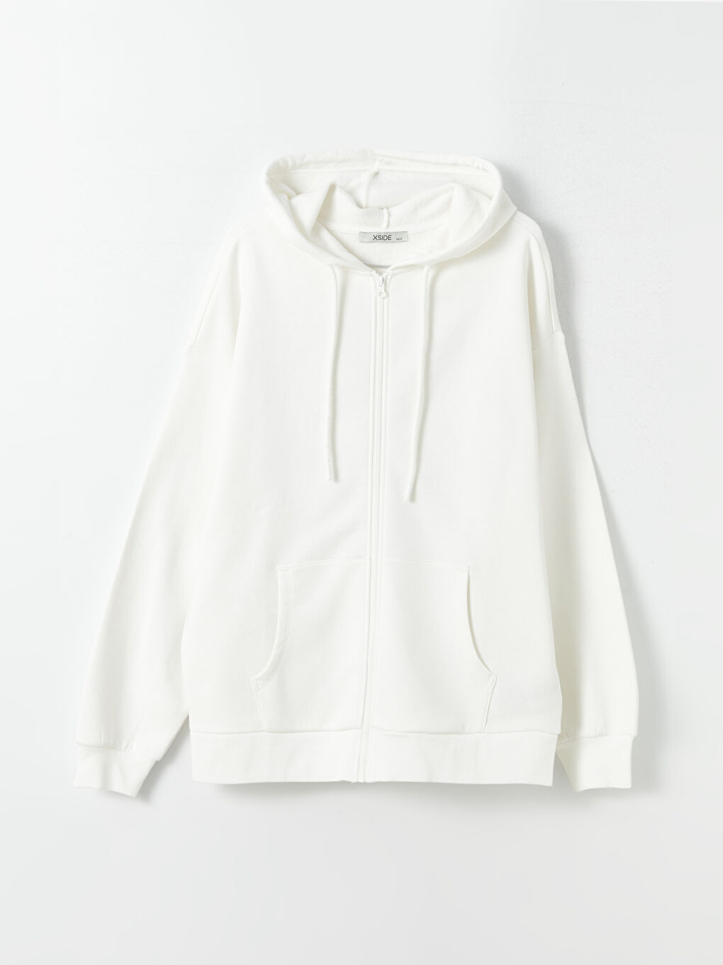 Hooded Printed Oversize Women's Thick Zip-Up Sweatshirt-5