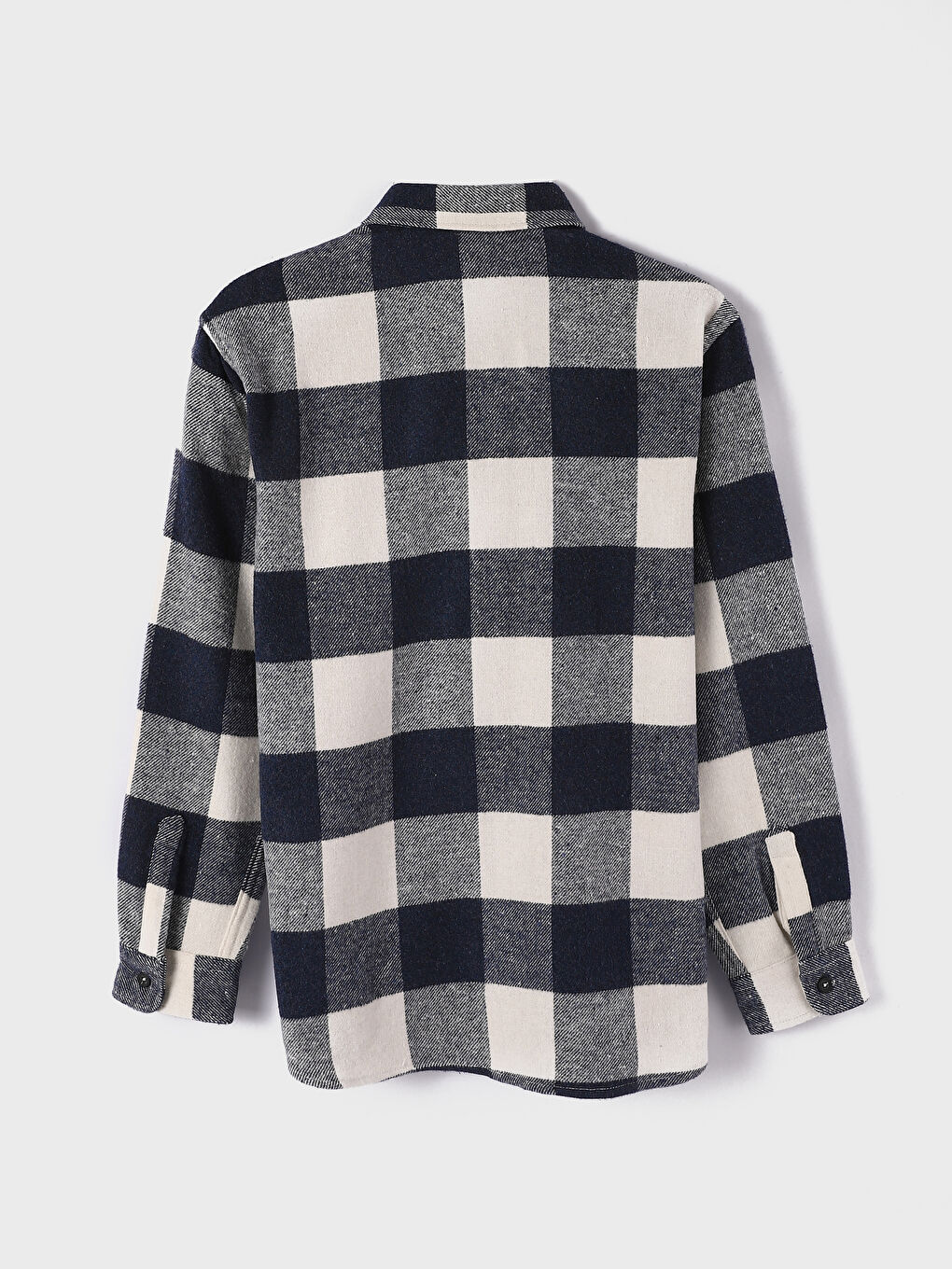 Regular Fit Long Sleeve Plaid Men's Flannel Shirt-3