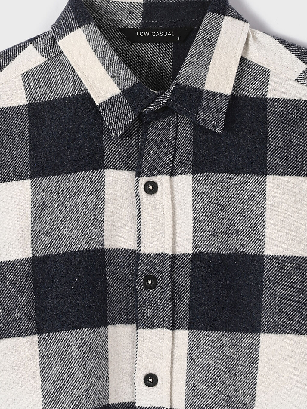 Regular Fit Long Sleeve Plaid Men's Flannel Shirt-6