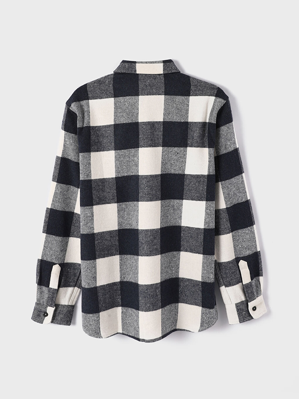 Regular Fit Long Sleeve Plaid Men's Flannel Shirt-7