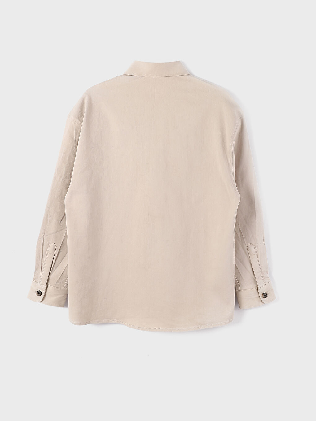 قميص رجالي كم طويل مريح وواسع شوية-1