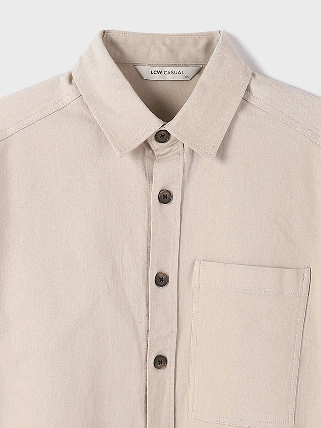 قميص رجالي كم طويل مريح وواسع شوية-2