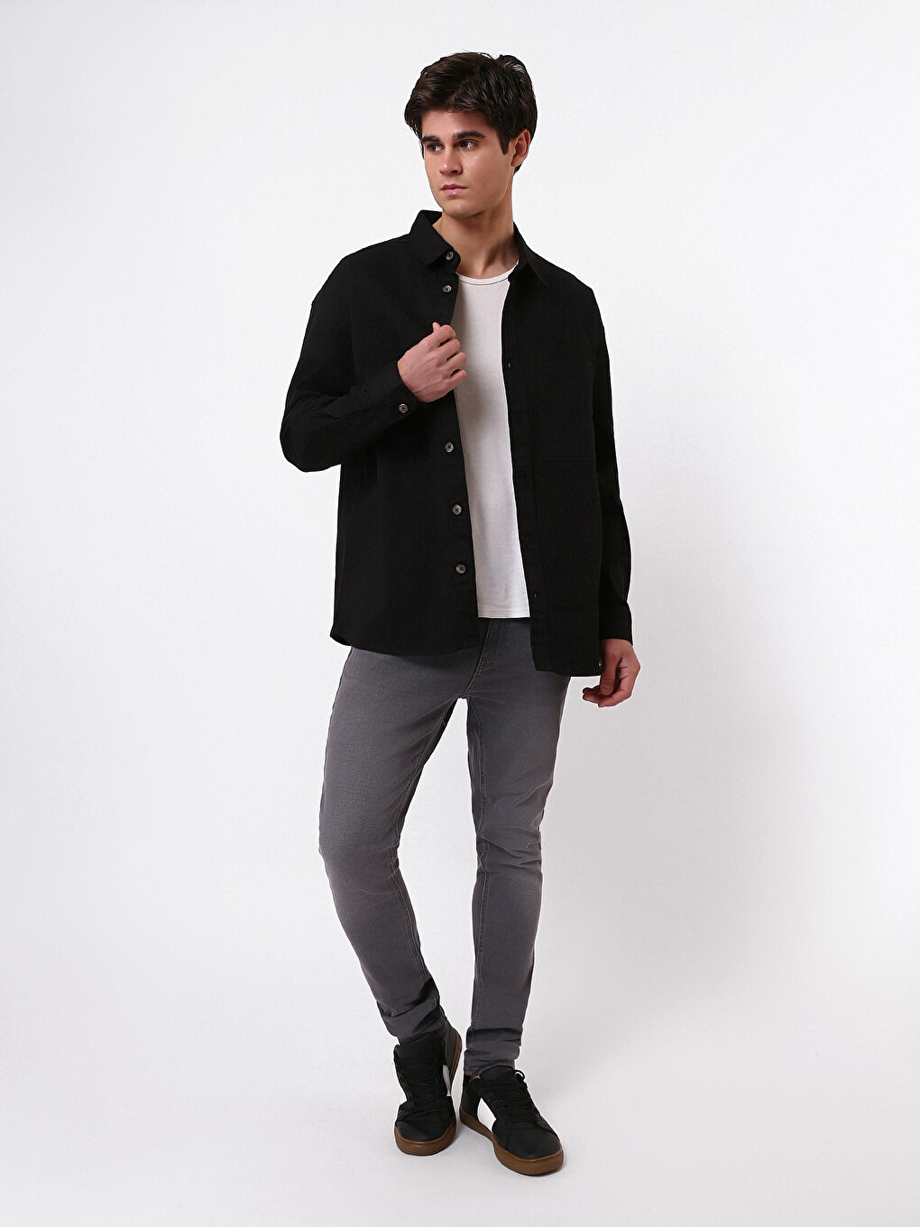 XSIDE Relaxed Fit Long Sleeve Men's Shirt -W3G867Z8-RQL