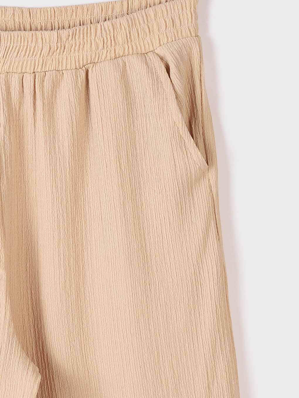 بنطلون رياضي سادة بخصر مرن للسيدات-2