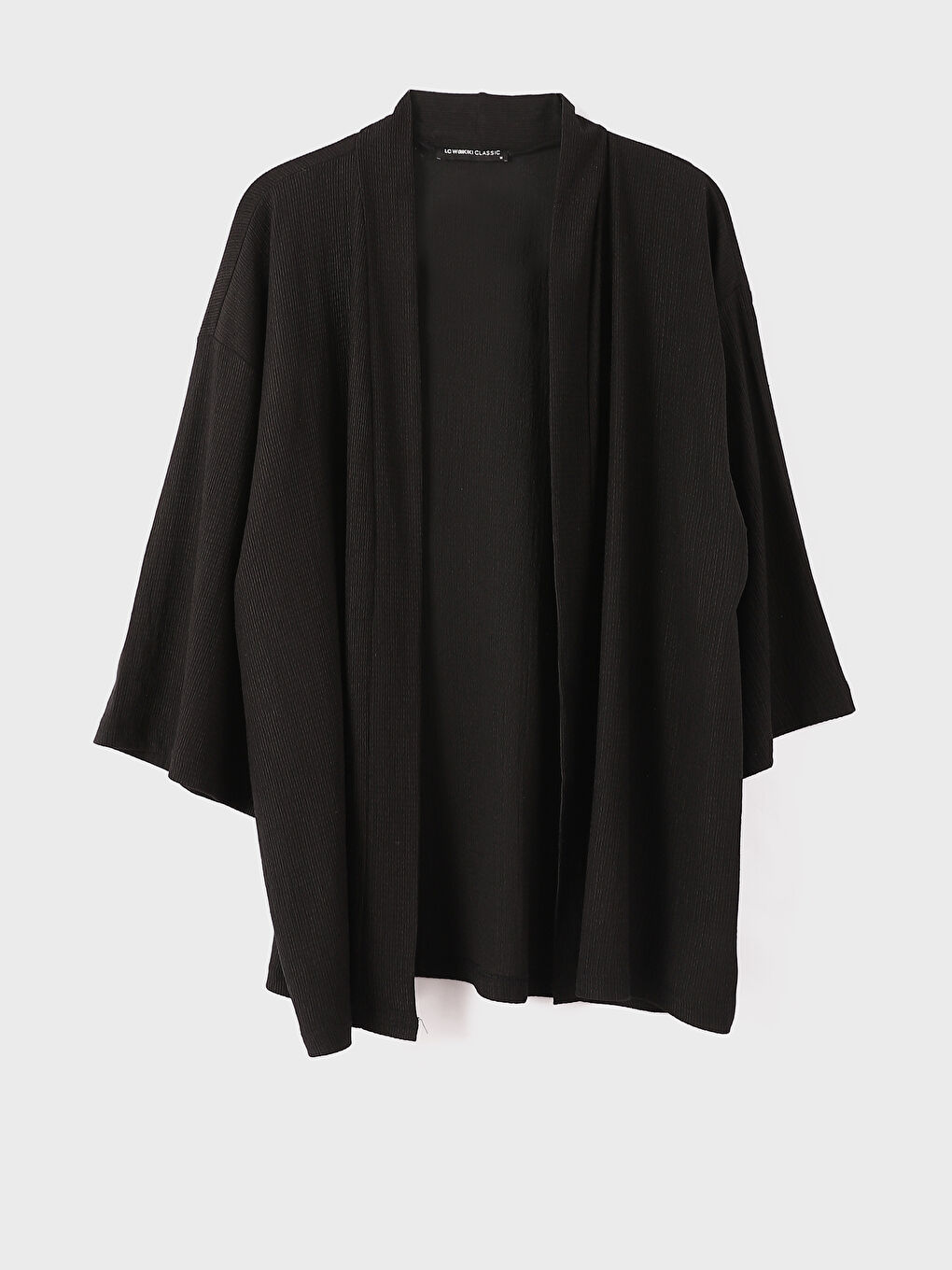 كارديجان نسائي واسع الحجم سادة بياقة شال