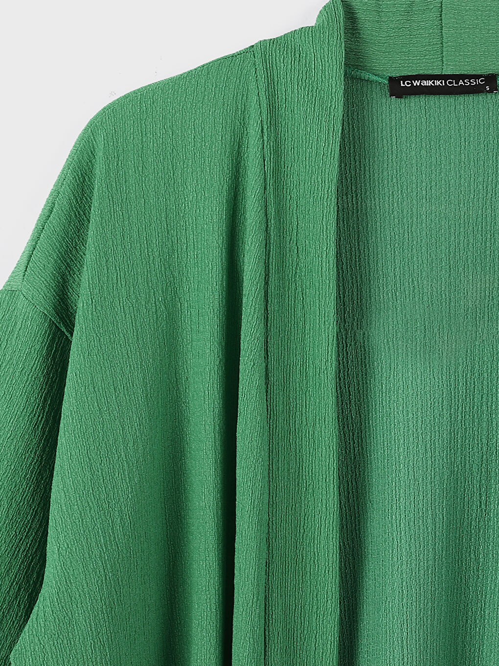 Shawl Collar Plain Oversize Women's Cardigan-2