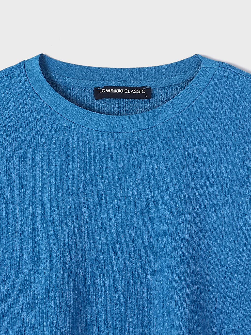 Crew Neck Plain Long Sleeve Women's Tunic -W3G894Z8-V2Y