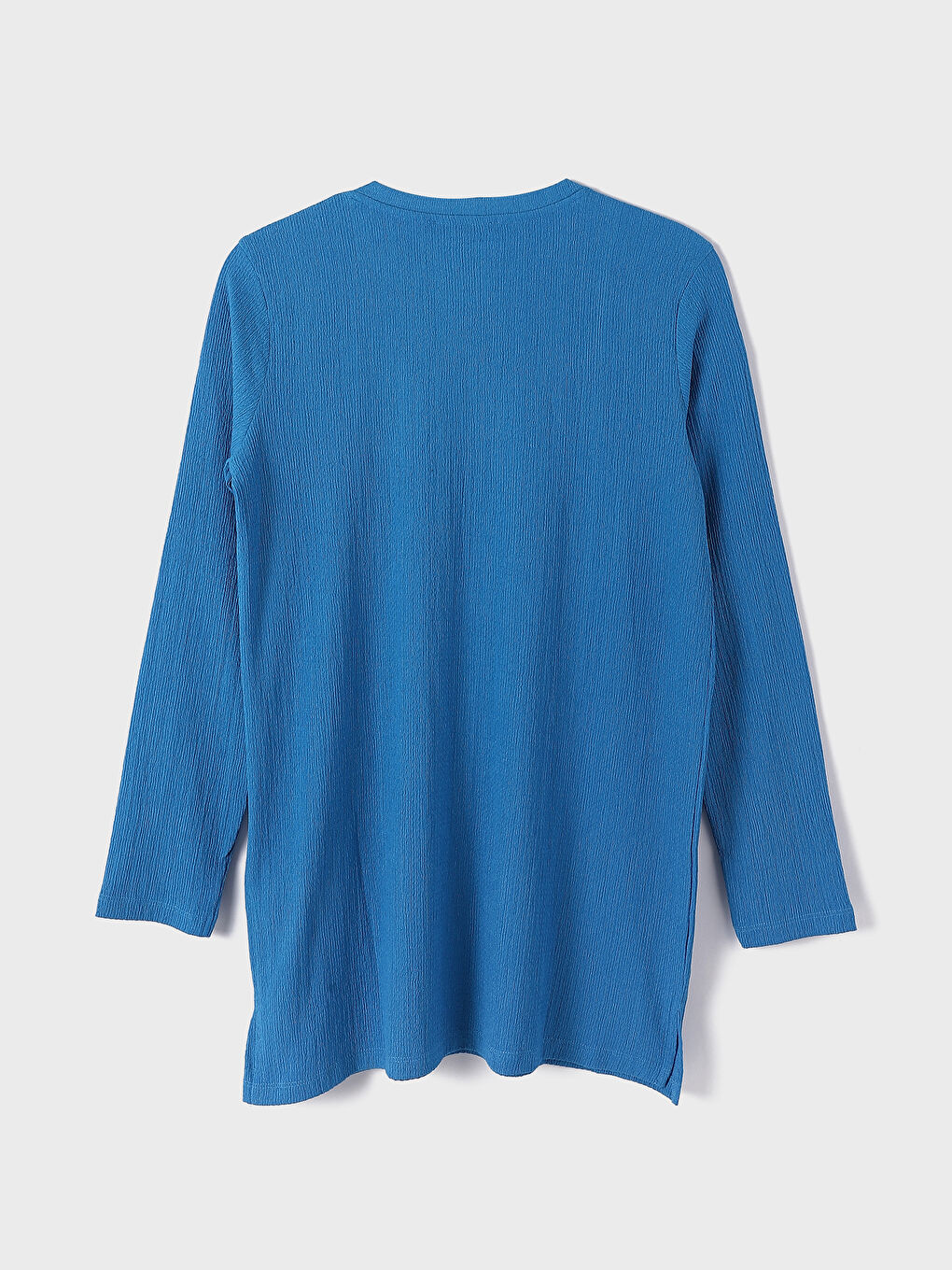 Crew Neck Plain Long Sleeve Women's Tunic -W3G894Z8-V2Y