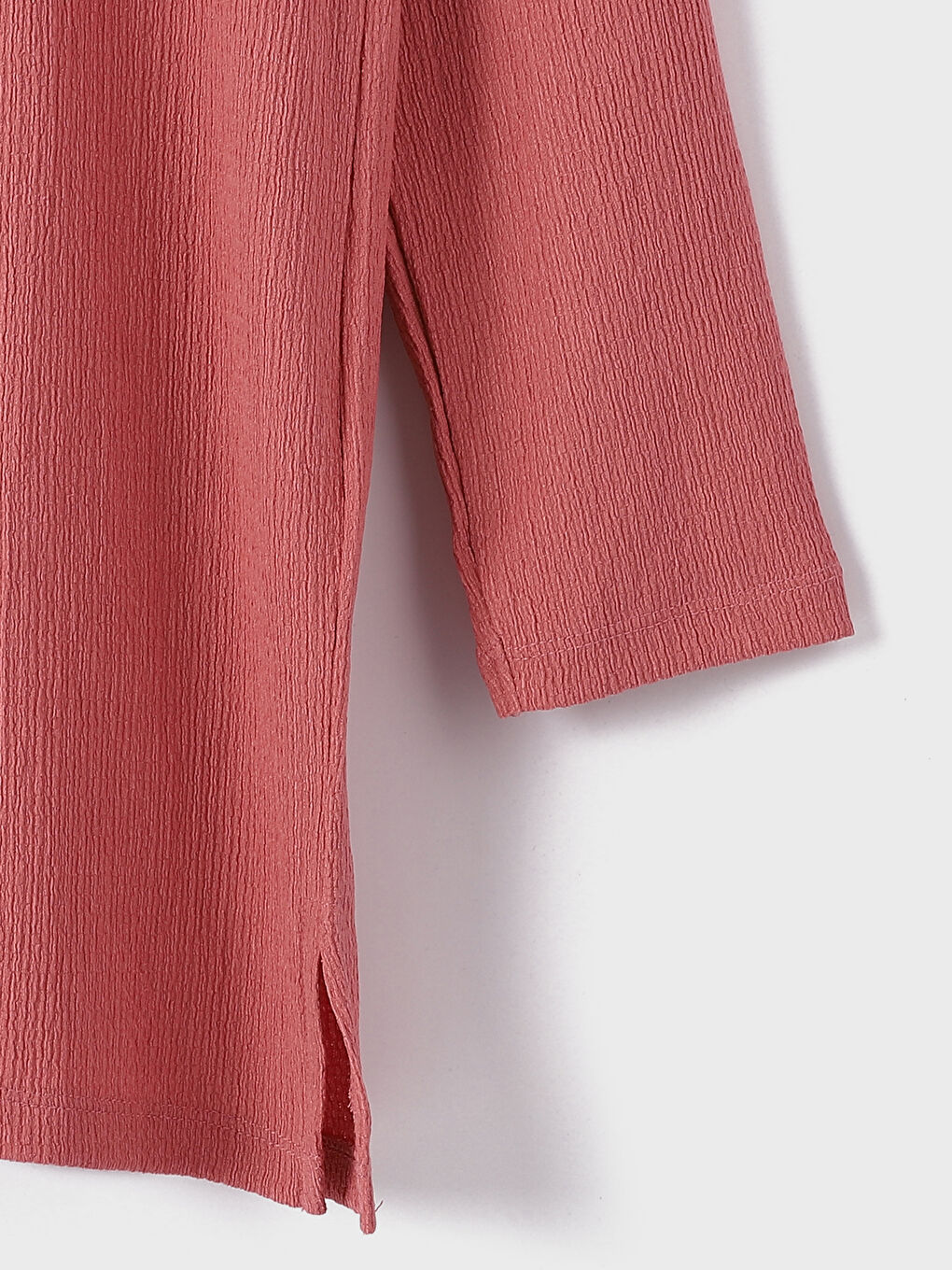 Crew Neck Plain Long Sleeve Women's Tunic-3