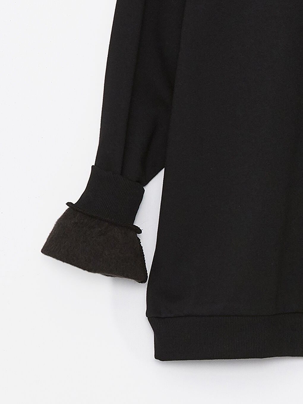 سويت شيرت تخين سادة بياقة دائرية للسيدات-7