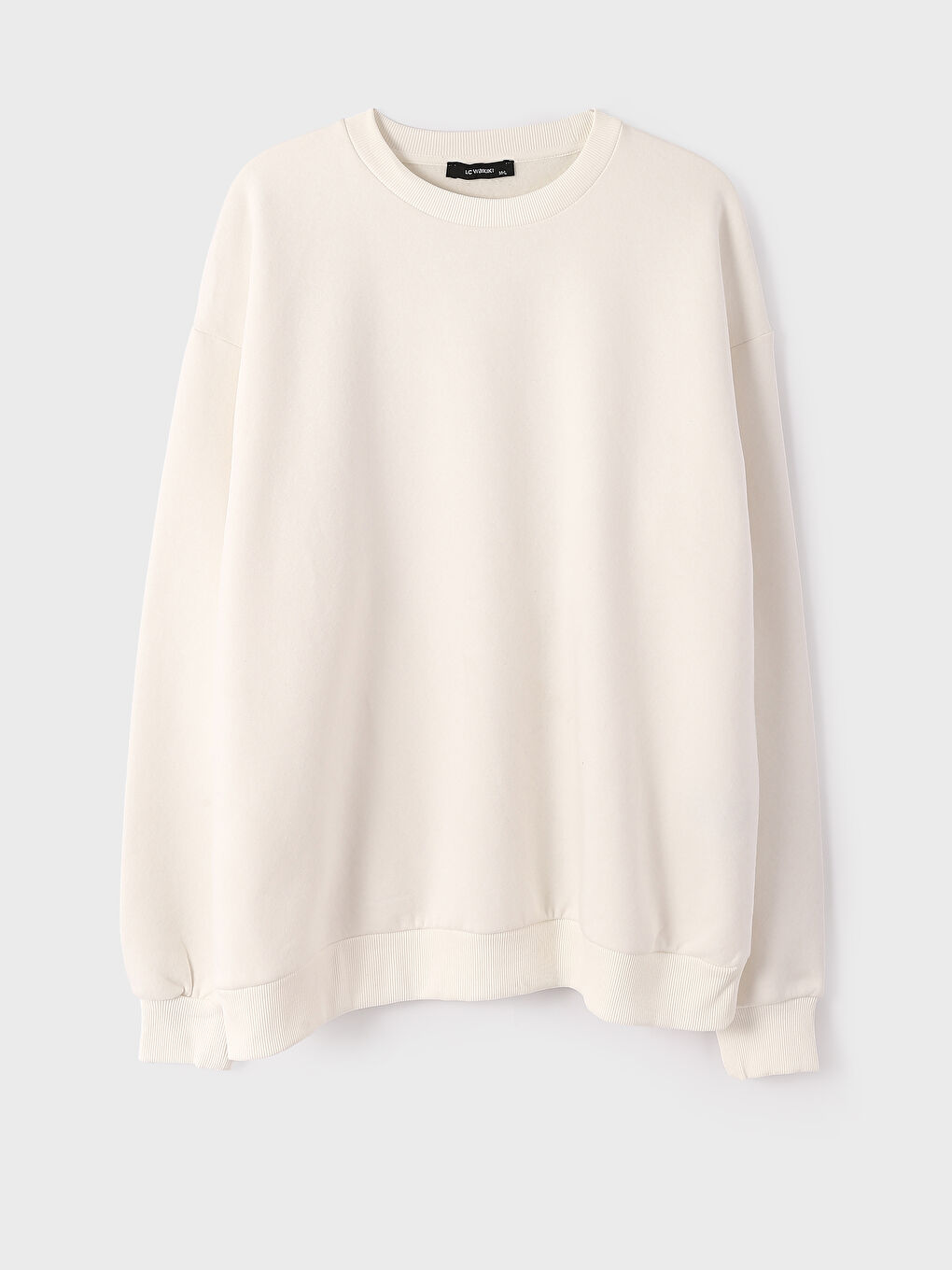 Crew Neck Plain Women's Thick Sweatshirt