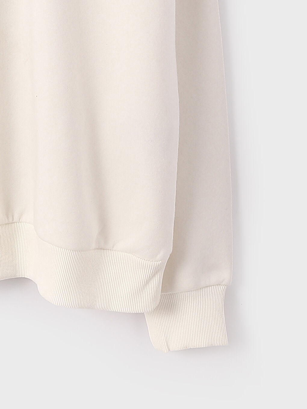 Crew Neck Plain Women's Thick Sweatshirt-3